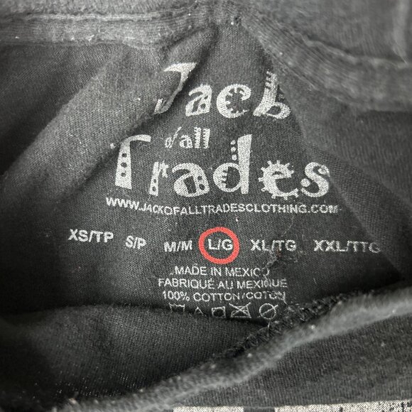 Jack Of All Trades Popeye Puff Puff Black T Shirt Men’s Size Large Tee 2012 - Picture 4 of 7